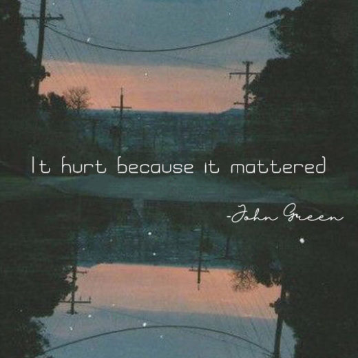 It hurt because it mattered